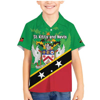 Personalized Saint Kitts And Nevis Family Matching Mermaid Dress and Hawaiian Shirt Country Above Self - Wonder Print Shop
