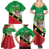 Personalized Saint Kitts And Nevis Family Matching Summer Maxi Dress and Hawaiian Shirt Country Above Self - Wonder Print Shop
