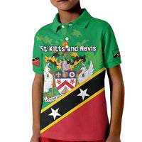 Personalized Saint Kitts And Nevis Kid Polo Shirt Country Above Self - Wonder Print Shop