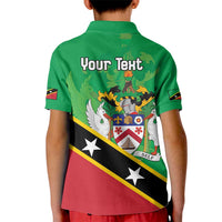 Personalized Saint Kitts And Nevis Kid Polo Shirt Country Above Self - Wonder Print Shop