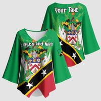 Personalized Saint Kitts And Nevis Kimono Sleeve Blouse Country Above Self - Wonder Print Shop