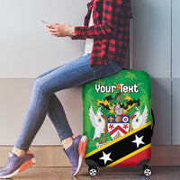 Personalized Saint Kitts And Nevis Luggage Cover Country Above Self - Wonder Print Shop