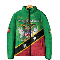 Personalized Saint Kitts And Nevis Padded Jacket Country Above Self - Wonder Print Shop