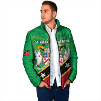 Personalized Saint Kitts And Nevis Padded Jacket Country Above Self - Wonder Print Shop