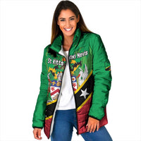 Personalized Saint Kitts And Nevis Padded Jacket Country Above Self - Wonder Print Shop