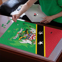 Personalized Saint Kitts And Nevis Puzzle Country Above Self - Wonder Print Shop