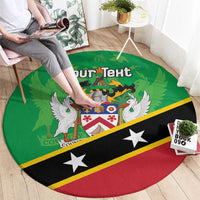 Personalized Saint Kitts And Nevis Round Carpet Country Above Self - Wonder Print Shop