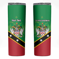 Personalized Saint Kitts And Nevis Skinny Tumbler Country Above Self - Wonder Print Shop