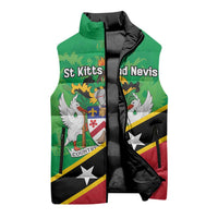 Personalized Saint Kitts And Nevis Sleeveless Puffer Jacket Country Above Self - Wonder Print Shop