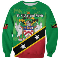 Personalized Saint Kitts And Nevis Sweatshirt Country Above Self - Wonder Print Shop