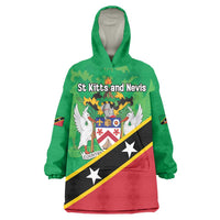 Personalized Saint Kitts And Nevis Wearable Blanket Hoodie Country Above Self - Wonder Print Shop