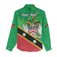 Personalized Saint Kitts And Nevis Women Casual Shirt Country Above Self - Wonder Print Shop