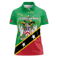Personalized Saint Kitts And Nevis Women Polo Shirt Country Above Self - Wonder Print Shop