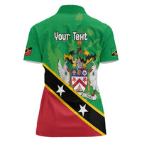 Personalized Saint Kitts And Nevis Women Polo Shirt Country Above Self - Wonder Print Shop