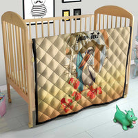 Personalized Saint Kitts And Nevis Quilt Brown Pelican Beach Vibe - Wonder Print Shop