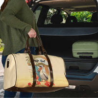 Personalized Saint Kitts And Nevis Travel Bag Brown Pelican Beach Vibe - Wonder Print Shop