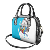 Personalized Honduras Independence Day Shoulder Handbag Scarlet Macaw With Coat Of Arms LT18