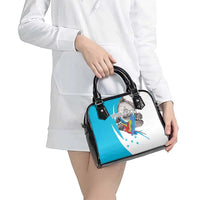 Personalized Honduras Independence Day Shoulder Handbag Scarlet Macaw With Coat Of Arms LT18