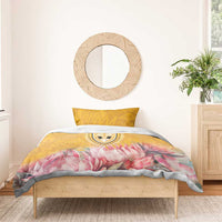 Africa Dashiki Bedding Set King Protea Floral Motif Patterns - Wonder Print Shop