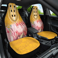 Africa Dashiki Car Seat Cover King Protea Floral Motif Patterns - Wonder Print Shop
