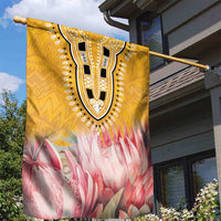 Africa Dashiki Garden Flag King Protea Floral Motif Patterns - Wonder Print Shop