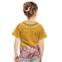 Africa Dashiki Kid T Shirt King Protea Floral Motif Patterns - Wonder Print Shop