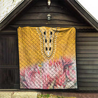 Africa Dashiki Quilt King Protea Floral Motif Patterns - Wonder Print Shop