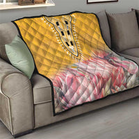 Africa Dashiki Quilt King Protea Floral Motif Patterns - Wonder Print Shop