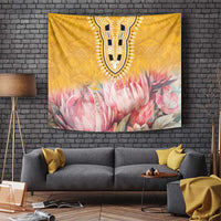 Africa Dashiki Tapestry King Protea Floral Motif Patterns - Wonder Print Shop