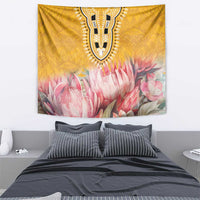 Africa Dashiki Tapestry King Protea Floral Motif Patterns - Wonder Print Shop