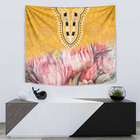 Africa Dashiki Tapestry King Protea Floral Motif Patterns - Wonder Print Shop
