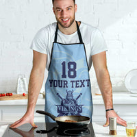 Custom Yorkshire Viking Spirit Apron White Rose of York Blue Version - Wonder Print Shop