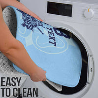 Custom Yorkshire Viking Spirit Bathroom Set White Rose of York Blue Version - Wonder Print Shop