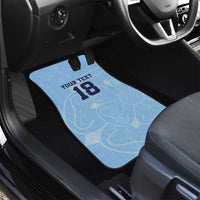 Custom Yorkshire Viking Spirit Car Mats White Rose of York Blue Version - Wonder Print Shop