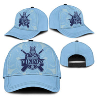 Yorkshire Vikings Cricket Classic Cap White Rose of York Blue Version - Wonder Print Shop