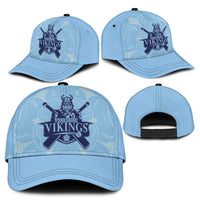 Yorkshire Vikings Cricket Classic Cap White Rose of York Blue Version - Wonder Print Shop