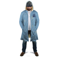 Custom Yorkshire Viking Spirit Cloak White Rose of York Blue Version - Wonder Print Shop