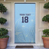 Custom Yorkshire Viking Spirit Door Cover White Rose of York Blue Version - Wonder Print Shop