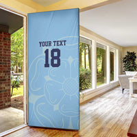 Custom Yorkshire Viking Spirit Door Cover White Rose of York Blue Version - Wonder Print Shop