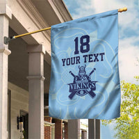 Custom Yorkshire Viking Spirit Garden Flag White Rose of York Blue Version - Wonder Print Shop