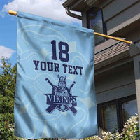 Custom Yorkshire Viking Spirit Garden Flag White Rose of York Blue Version - Wonder Print Shop