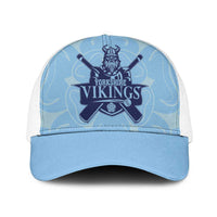 Yorkshire Vikings Cricket Mesh Trucker Cap White Rose of York Blue Version - Wonder Print Shop
