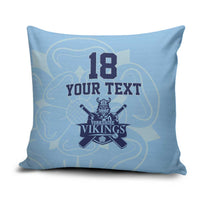 Custom Yorkshire Viking Spirit Pillow Cover White Rose of York Blue Version - Wonder Print Shop