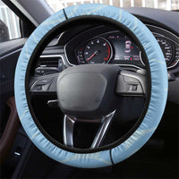 Yorkshire Viking Spirit Steering Wheel Cover White Rose of York Blue Version - Wonder Print Shop