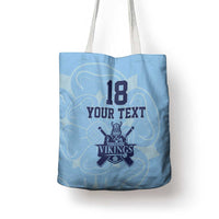Custom Yorkshire Viking Spirit Tote Bag White Rose of York Blue Version - Wonder Print Shop