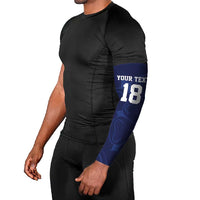 Custom Yorkshire Viking Spirit Arm Sleeves White Rose of York Navy Version - Wonder Print Shop