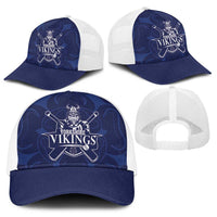 Yorkshire Vikings Cricket Baseball Net Cap White Rose of York Navy Version - Wonder Print Shop