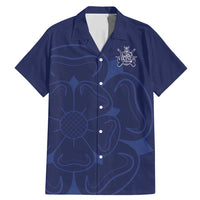 Custom Yorkshire Viking Spirit Family Matching Mermaid Dress and Hawaiian Shirt White Rose of York Navy Version - Wonder Print Shop