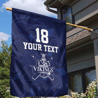 Custom Yorkshire Viking Spirit Garden Flag White Rose of York Navy Version - Wonder Print Shop