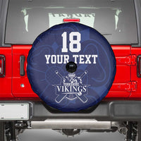 Custom Yorkshire Viking Spirit Spare Tire Cover White Rose of York Navy Version - Wonder Print Shop